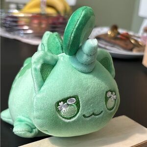 Aphmau meemeows green unicorn cat plush